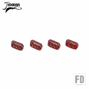ジープ ラングラー JL グラディエーター JT 2018-24 アップ窓コントロールボタン装飾カバー - Red Carbon Fiber