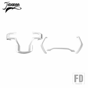 フォード F150 2015-20 ステアリングホイールのダッシュボード装飾カバートリムインテリアアクセサリー - Silver