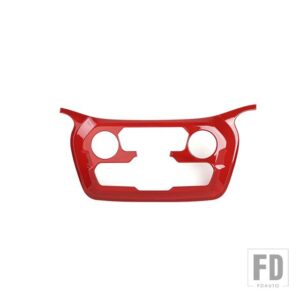ジープ ダッシュボード空調コントロールパネル装飾カバーレネゲード 2018-24 アップ - Red