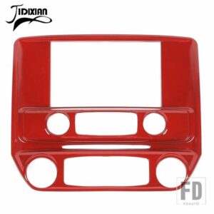 シボリーシルバラード GMC シエラ 2014-18 中央制御 GPS ナビゲーションパネル装飾カバー - Red