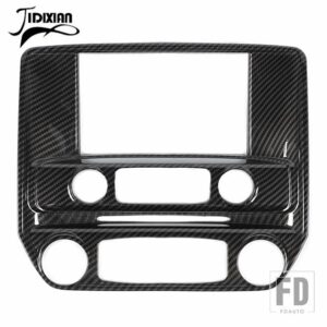 シボリーシルバラード GMC シエラ 2014-18 中央制御 GPS ナビゲーションパネル装飾カバー - carbon fiber grain
