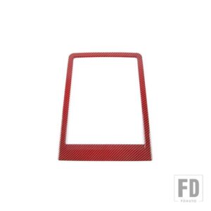 フォード センターコンソール収納ボックスコンパートメント装飾カバーステッカー F150 2015-2020 カーインテリアアクセサリー - Red Carbon