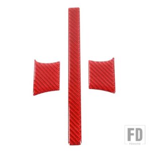 フォード ソフトカーボンギアシフトレバー装飾カバー F150 2009-14 インナーアクセサリー - Red
