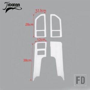フォード 中央コンソールダッシュボードエアアウトレットベント装飾カバー F150 2015-2020 インテリアアクセサリー - White