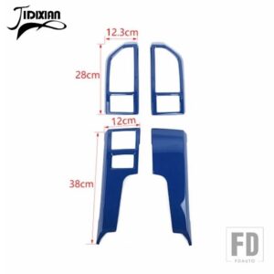 フォード 中央コンソールダッシュボードエアアウトレットベント装飾カバー F150 2015-2020 インテリアアクセサリー - Blue