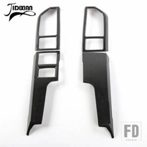 フォード 中央コンソールダッシュボードエアアウトレットベント装飾カバー F150 2015-2020 インテリアアクセサリー - carbon fiber grain