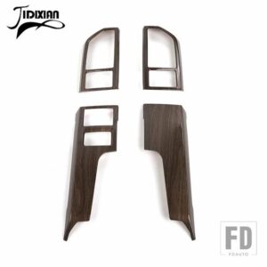 フォード 中央コンソールダッシュボードエアアウトレットベント装飾カバー F150 2015-2020 インテリアアクセサリー - Wood Grain