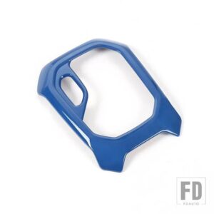 ジープ ギアシフトパネル装飾トリムフレームカバーレネゲード 2016-20 アップインテリアアクセサリー - A Blue