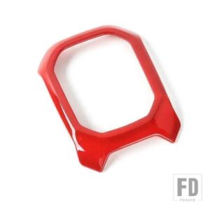 ジープ ギアシフトパネル装飾トリムフレームカバーレネゲード 2016-20 アップインテリアアクセサリー - B red