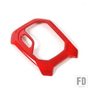 ジープ ギアシフトパネル装飾トリムフレームカバーレネゲード 2016-20 アップインテリアアクセサリー - A RED