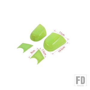 ジープ MOPAI バックミラーベース装飾カバーステッカーアクセサリーラングラー JL 2018 + グラディエーター JT 2018 + - light green