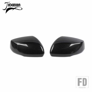 ジープ グランドチェロキー 2021-24 アップ車外装バックミラー装飾シェルカバー - carbon fiber grain