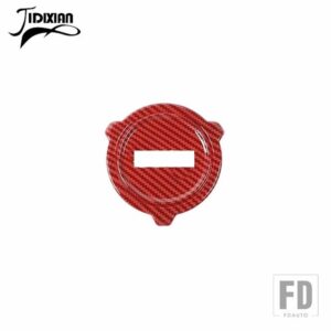 ジープ ステアリングホイール装飾カバーラングラー JL グラディエーター JT 2018-24 2025 - red carbon fier