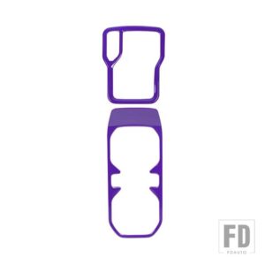 ジープ ラングラー JL グラディエーター JT 2018-24 ギアシフトパネルカップホルダー装飾カバー - PURPLE