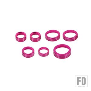 フォード ブロンコスポーツ 2021-24 カーエアコンオーディオ 4WD ヘッドライトギアスイッチノブ装飾リング - Pink