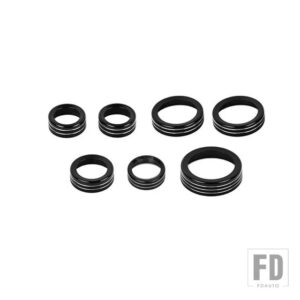 フォード ブロンコスポーツ 2021-24 カーエアコンオーディオ 4WD ヘッドライトギアスイッチノブ装飾リング - Black