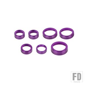 フォード ブロンコスポーツ 2021-24 カーエアコンオーディオ 4WD ヘッドライトギアスイッチノブ装飾リング - PURPLE