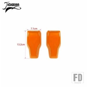 ジープ リアテールドア窓ガラスヒンジ装飾カバーラングラー JL 2018-24 アップ - Orange