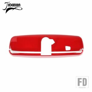 フォード 車内バックミラーシェル装飾カバーブロンコ 2021-23 マスタング 2015 アップアクセサリー - Red