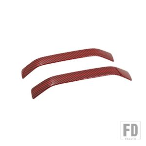 フォード ブロンコ 4 ドア 2021-24 車内 B ピラーハンドル装飾ストリップカバーインテリアアクセサリー - Red Carbon Fiber