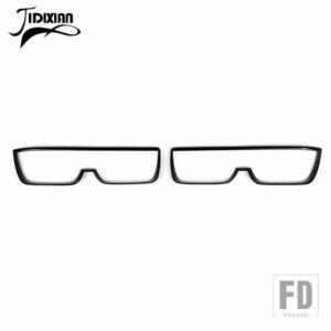 シボレー カマロ 2010-15 車外装テールライトリアテールライトランプ装飾カバー - Black