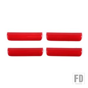 フォード ABS 車インナードアハンドル装飾カバー F150 2021 2022 インテリアアクセサリー - Red