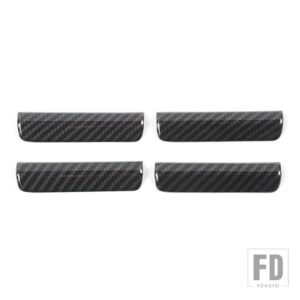 フォード ABS 車インナードアハンドル装飾カバー F150 2021 2022 インテリアアクセサリー - carbon fiber grain