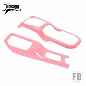 ジープ 車 4WD ギアシフトパネルカップホルダー装飾カバー ラングラー JL グラディエーター JT 2018-23 アップ用 - Pink