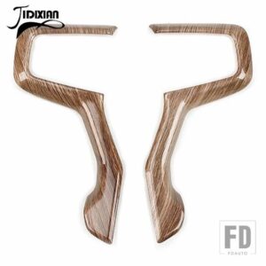 シボレー ステアリングホイール装飾カバー タホ 2021 サバーバン 2020 シルバラード 2019-23 - A wood grain