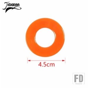 ジープ 車インテリアスタートストップボタンノブスイッチ装飾リングカバーラングラー JL グラディエーター JT 2018 アップ - Orange