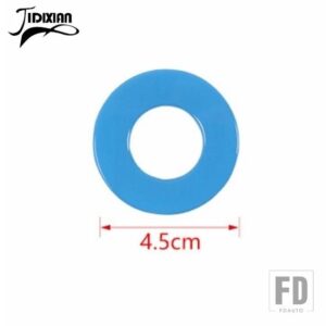 ジープ 車インテリアスタートストップボタンノブスイッチ装飾リングカバーラングラー JL グラディエーター JT 2018 アップ - light blue