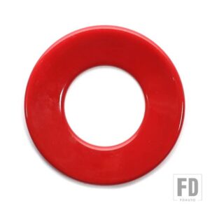 ジープ 車インテリアスタートストップボタンノブスイッチ装飾リングカバーラングラー JL グラディエーター JT 2018 アップ - Red