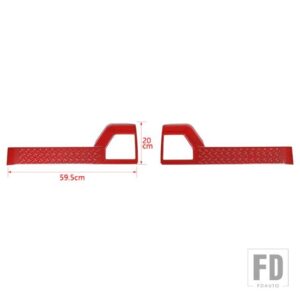 スズキ ドアインテリア収納ボックスパネル装飾カバー ジムニー 2019-24 アップ - Red Carbon Fiber