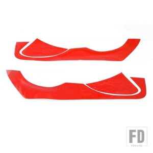 シボレー カーボンドアアンチキックスクラッチ装飾デカールステッカーカバーカマロ 2017-2022 カーアクセサリー - Red