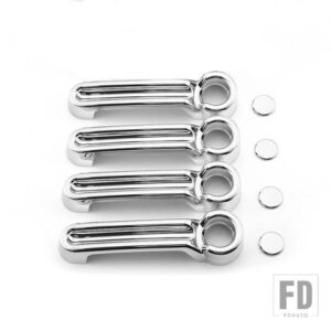バックミラードアハンドル装飾ステッカーカバーダッジニトロ 2007-2012 ミラーカバー外装アクセサリー - door handle cover