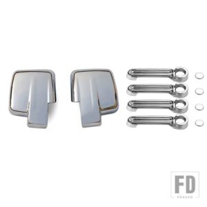 バックミラードアハンドル装飾ステッカーカバーダッジニトロ 2007-2012 ミラーカバー外装アクセサリー - a set 10 pcs