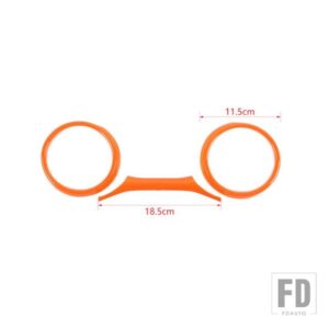 ジープ ラングラー JL グラディエーター JT 2018-23 計器ダッシュボード装飾カバー - Orange