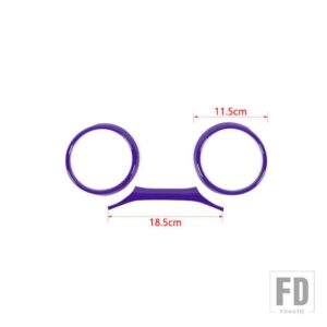 ジープ ラングラー JL グラディエーター JT 2018-23 計器ダッシュボード装飾カバー - PURPLE