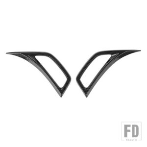 ジープ フェンダー空調ベントアウトレット装飾カバーラングラー JL グラディエーター JT 2018-24 - carbon fiber grain