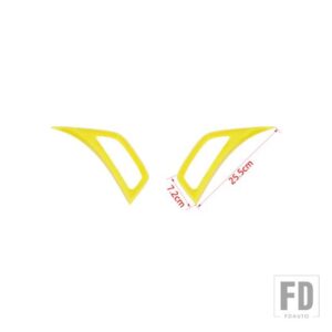 ジープ フェンダー空調ベントアウトレット装飾カバーラングラー JL グラディエーター JT 2018-24 - Yellow