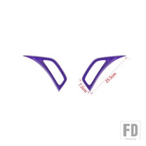 ジープ フェンダー空調ベントアウトレット装飾カバーラングラー JL グラディエーター JT 2018-24 - purple