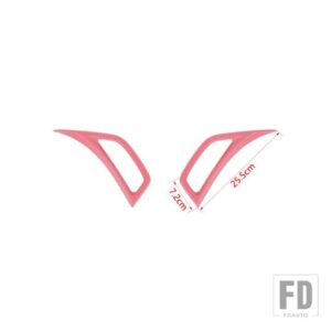 ジープ フェンダー空調ベントアウトレット装飾カバーラングラー JL グラディエーター JT 2018-24 - pink