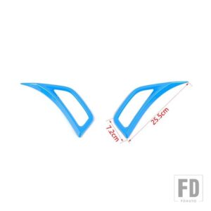 ジープ フェンダー空調ベントアウトレット装飾カバーラングラー JL グラディエーター JT 2018-24 - light blue