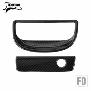 ジープ 副パイロット収納ボックスハンドル装飾カバーラングラー JK 2007-17 - Carbon Fiber Color