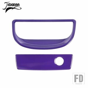 ジープ 副パイロット収納ボックスハンドル装飾カバーラングラー JK 2007-17 - PURPLE