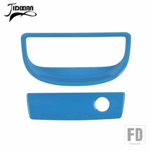 ジープ 副パイロット収納ボックスハンドル装飾カバーラングラー JK 2007-17 - light blue