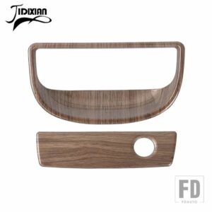 ジープ 副パイロット収納ボックスハンドル装飾カバーラングラー JK 2007-17 - Wood Grain