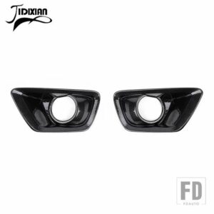 シボレー フロントフォグライトランプフォグランプ装飾カバーコロラド 2014-18 外装アクセサリー - carbon fiber grain