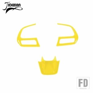 ジープ ステアリングホイール装飾カバーコンパス 2017-2020 レネゲード 2015-19 2021-23 アップ - Yellow