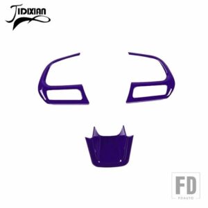 ジープ ステアリングホイール装飾カバーコンパス 2017-2020 レネゲード 2015-19 2021-23 アップ - PURPLE